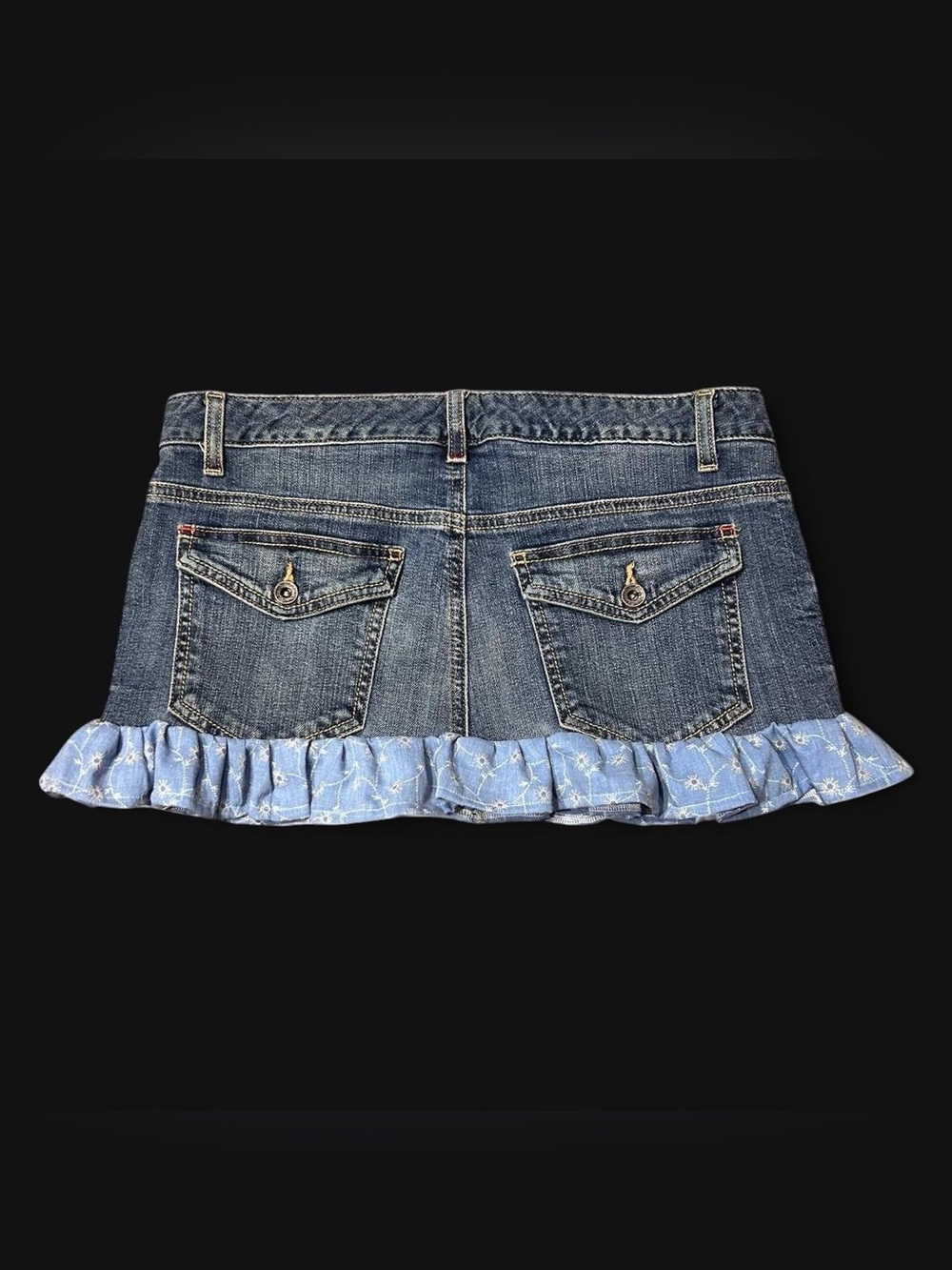 Y2K Floral Ruffle Mini Skirt by Tommy Hilfiger!